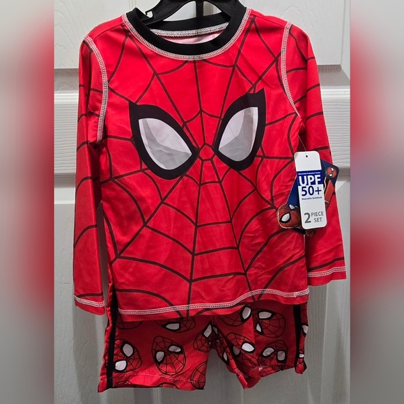 Kids' Character Swimwear Set, Cars, Bluey, Spiderman Or Mickey, Price Is For 1 - Picture 6 of 16